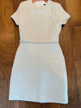 KatieJ NYC SYLVIE SHORT SLEEVE TWEED DRESS